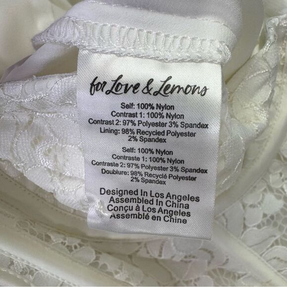 NEW For Love and Lemons x Free People Lily Corset Chiffon Maxi Dress White Small - Picture 14 of 15